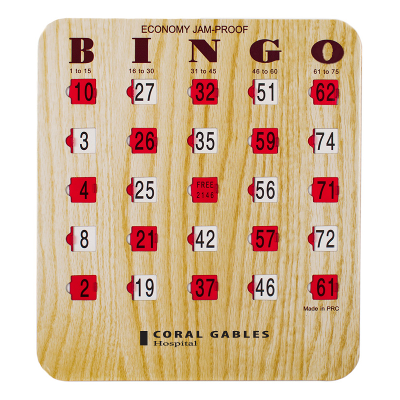 Bingo Shutter Cards Jam Proof