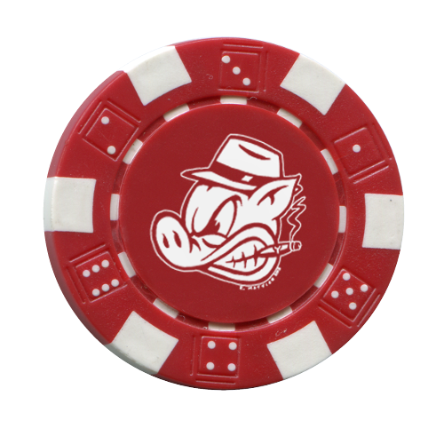 Custom Clay Poker Chip w/ Dice Design