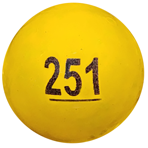 Numbered Wooden Balls