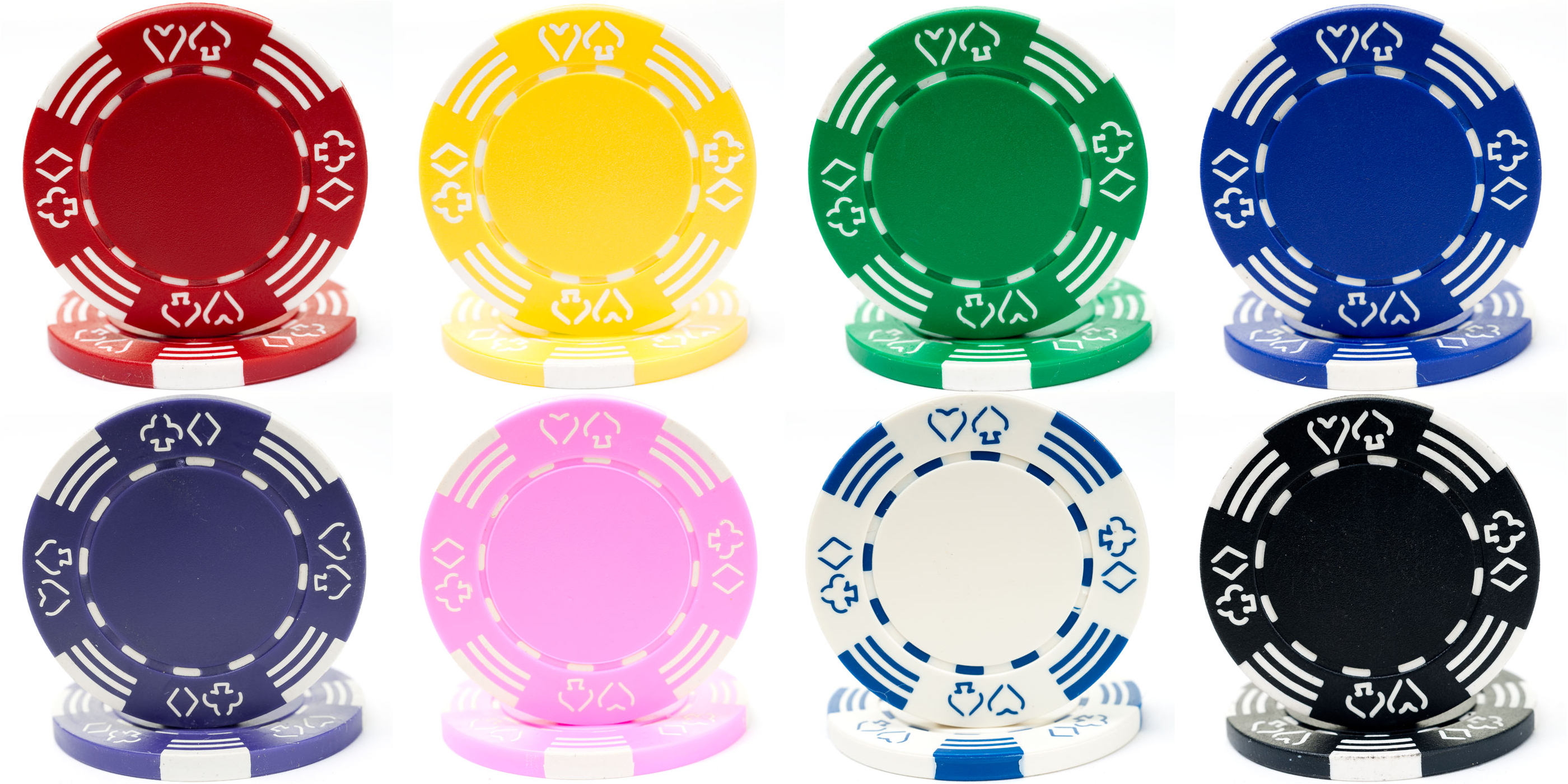 Custom Imprint Poker Chips Clay 11.5 gram with backs or without.